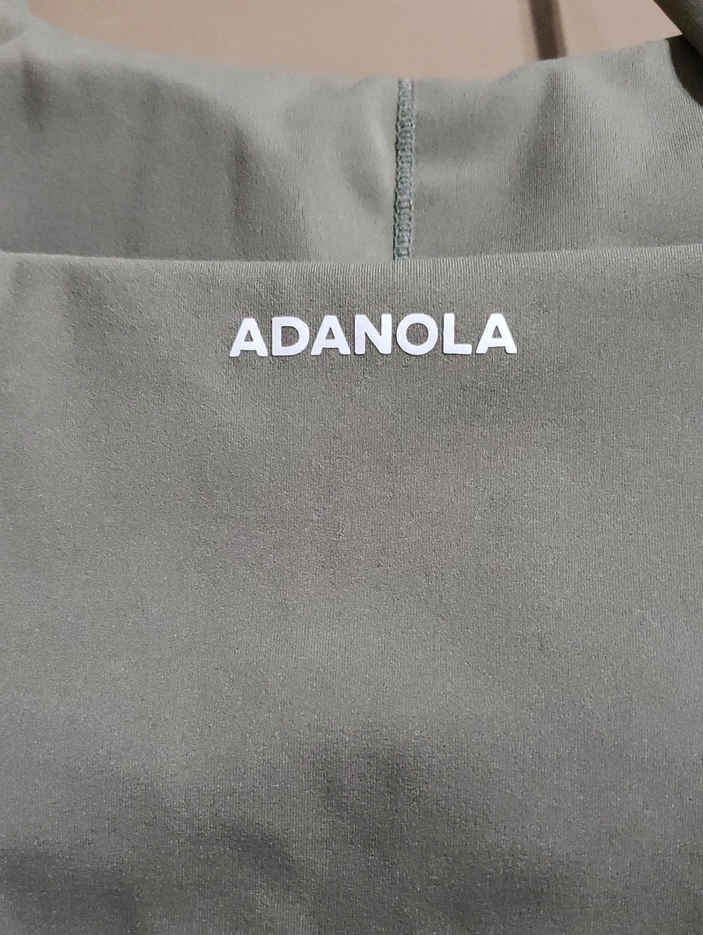 Adanola Ultimate Tank Bra Top In Olive Green. Size: Small - Picture 3 of 6